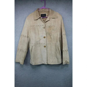 Axcess by Liz Claiborne Vintage Leather Jacket-Medium-Lined